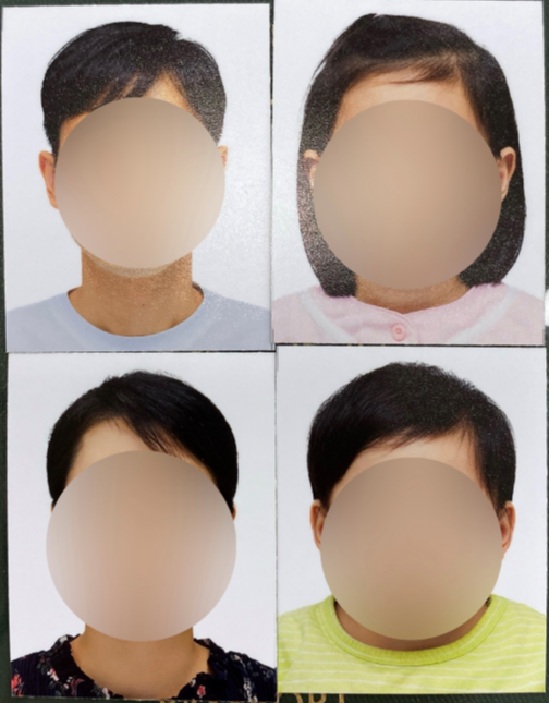 김포-구래동-애니타임사진관-4인가족-여권사진