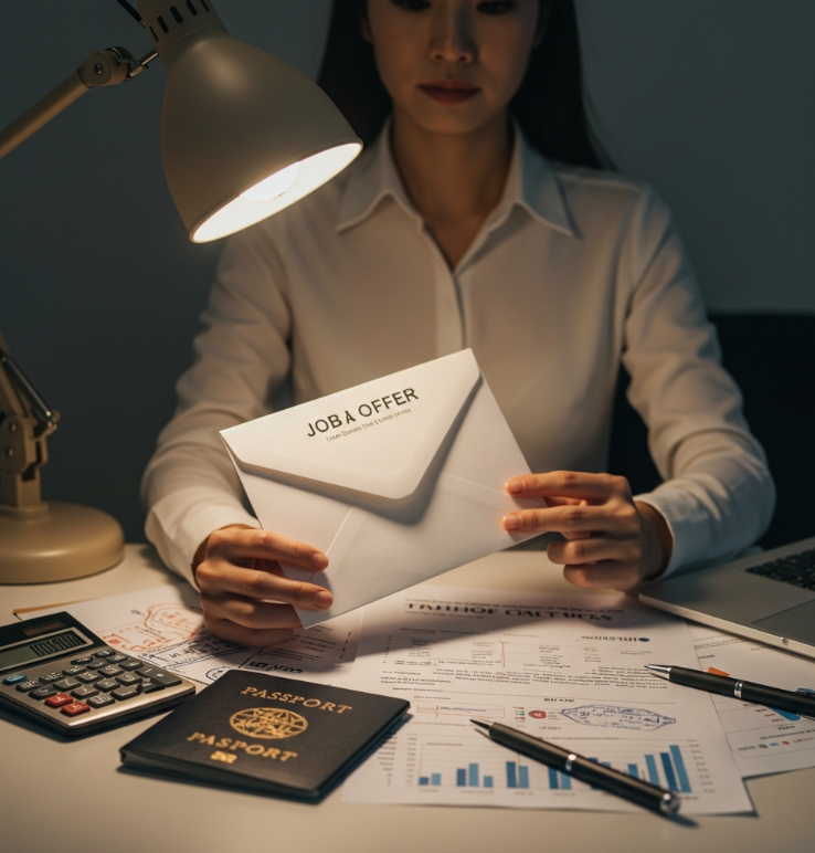 오퍼&middot;연봉&middot;비자&middot;이주 준비