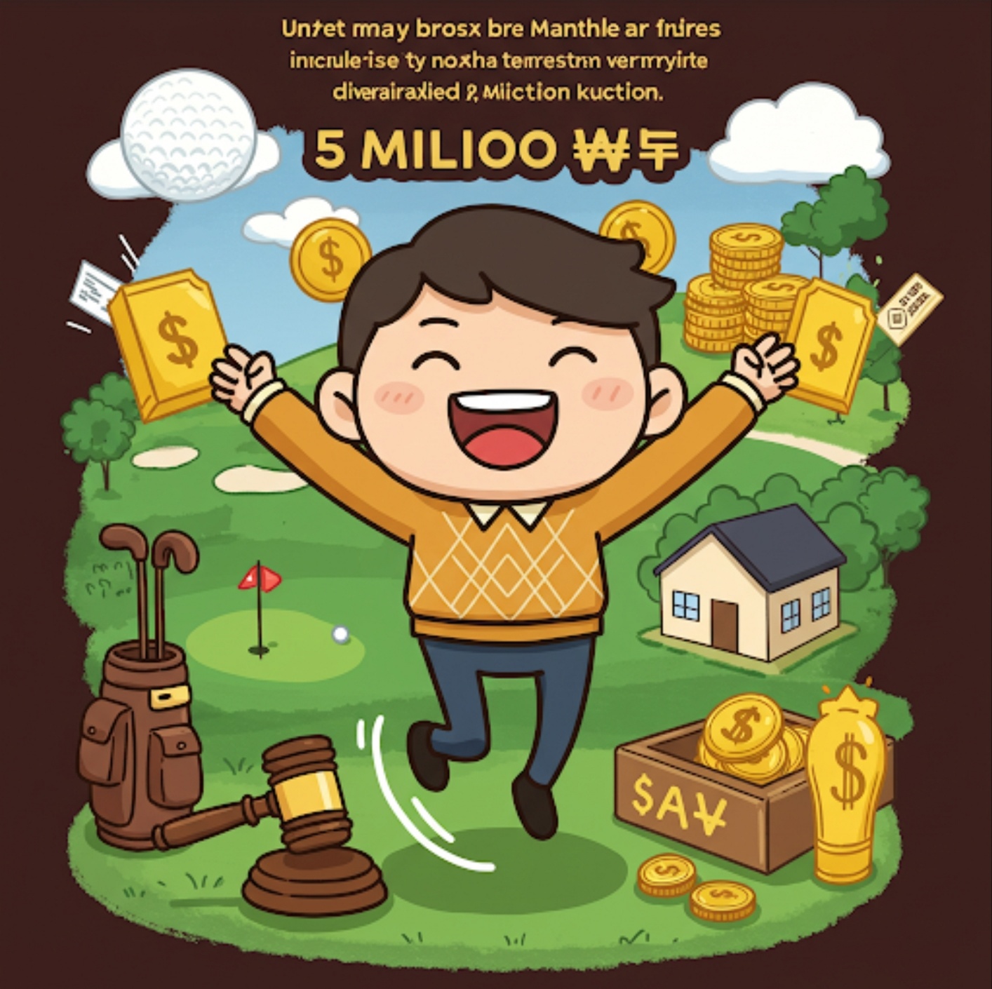 골프 &amp; 부동산 &amp; 경매 투자로 매달 월급 외 500만원 만들기