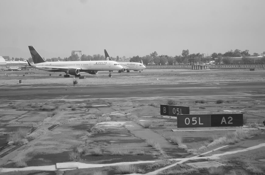 비행기가 출발 준비하는 모습