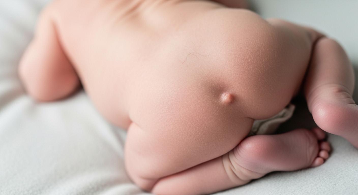 신생아 꼬리뼈 딤플