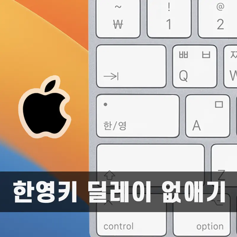 macOS 한영키 딜레이 없애기