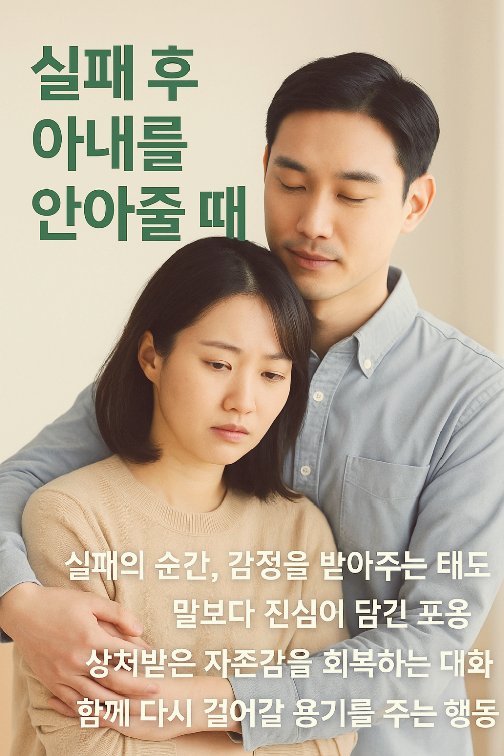 실패 후 아내를 안아줄 때 인포그래픽