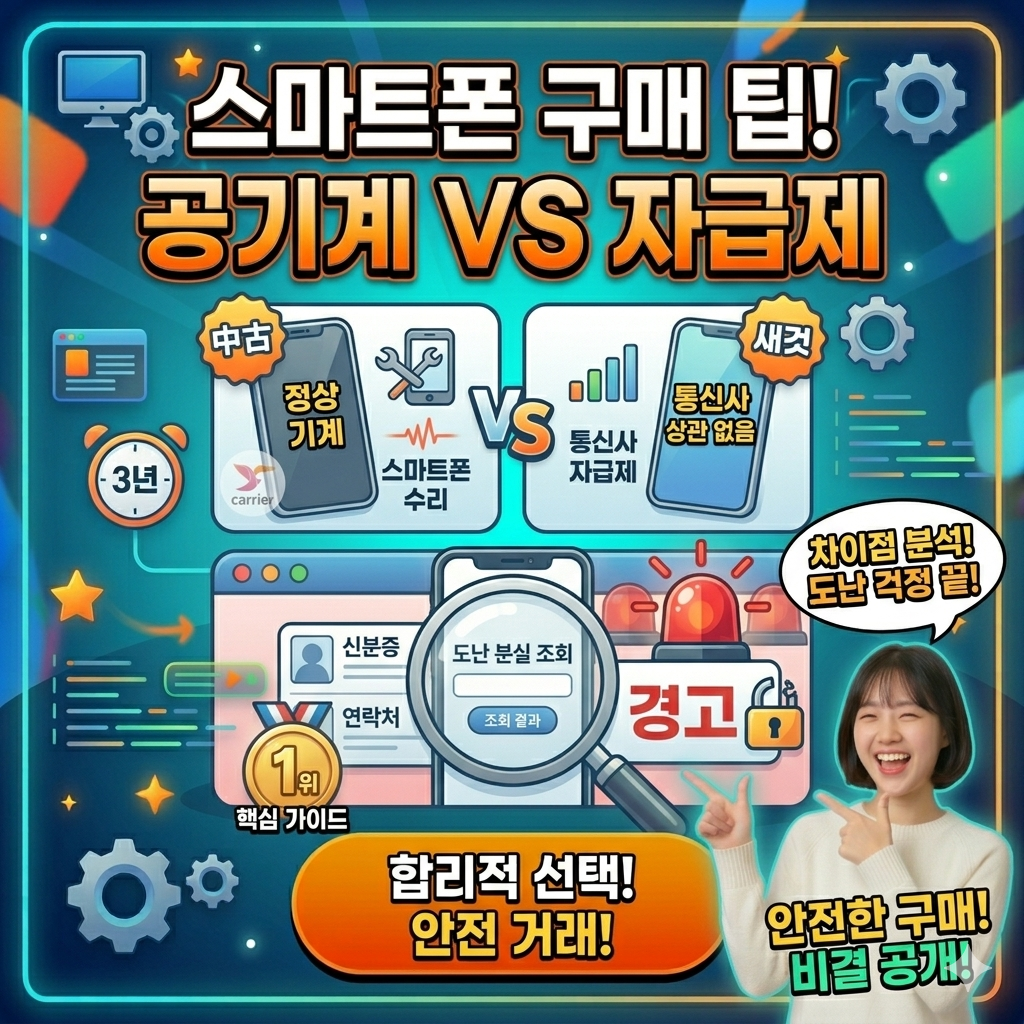 스마트폰 공기계와 자급제