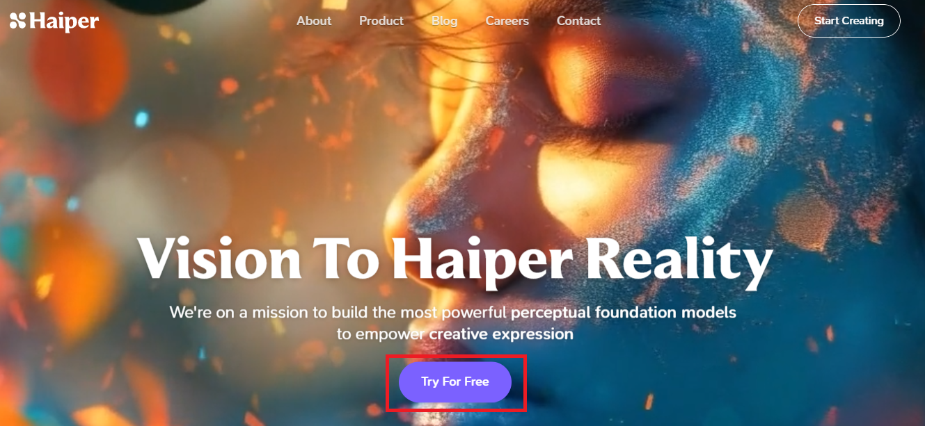 무료 AI 영상 제작 사이트 - Haiper AI