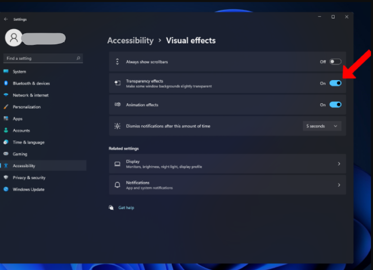 윈도우11-에서-투명도-효과-설정하기