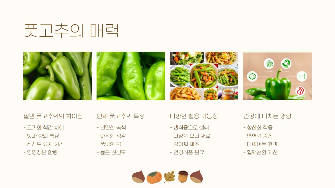 풋고추의 매력