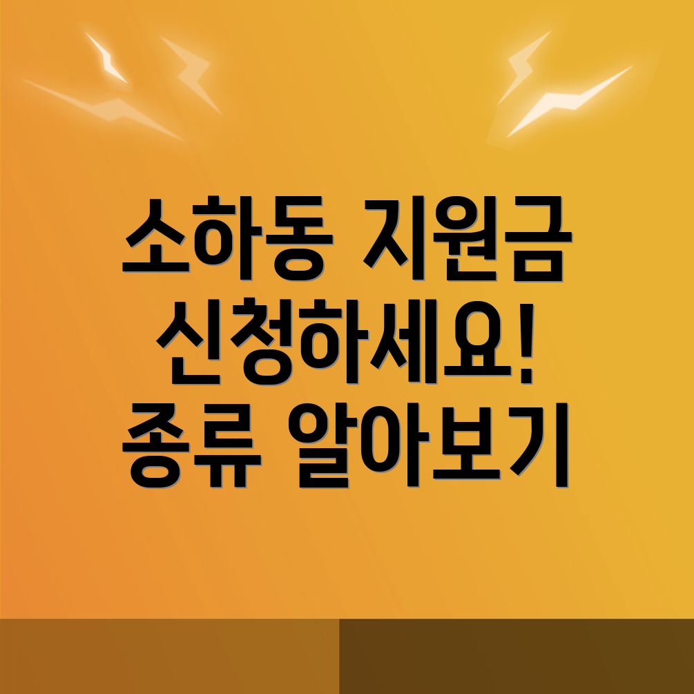 정부지원금 종류