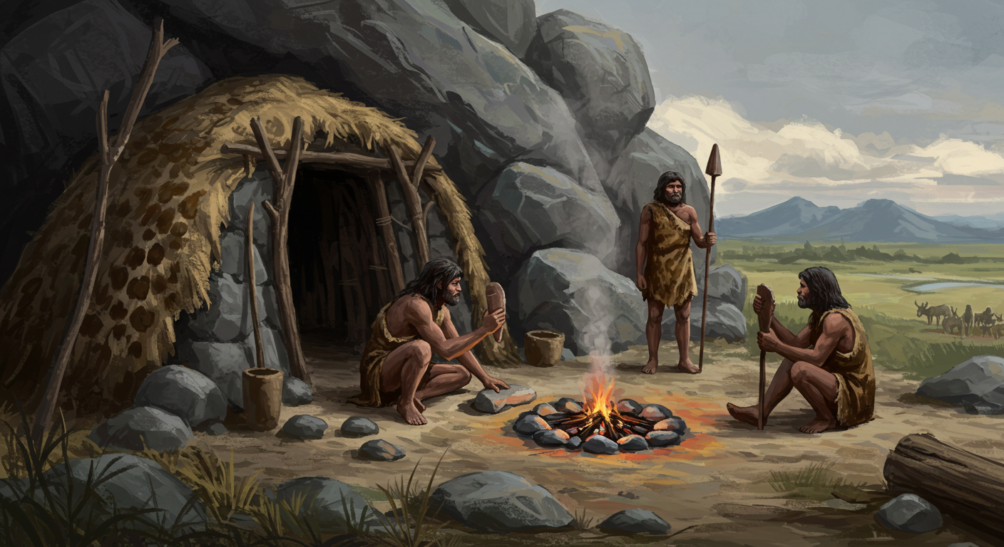 구석기시대 생활모습: 뗀석기 시대 사람들은 어떻게 살았을까?