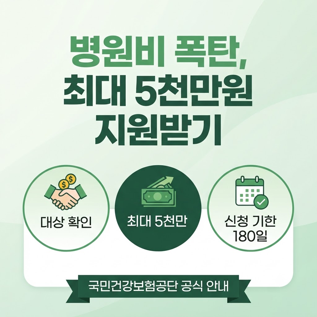 재난적의료비 지원 2026, 병원비 최대 80%&middot;5천만원 지원? 대상&middot;소득기준&middot;신청방법 총정리 관련사진