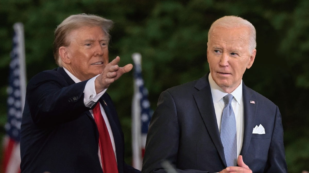 도널드 트럼프(왼쪽)와 조 바인든 미국 대통령.