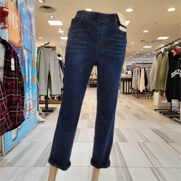 뱅뱅 NC11 여셩 밴딩 기모 일자 청바지 여성 밴딩 기모 일자청바지 NQI759-69