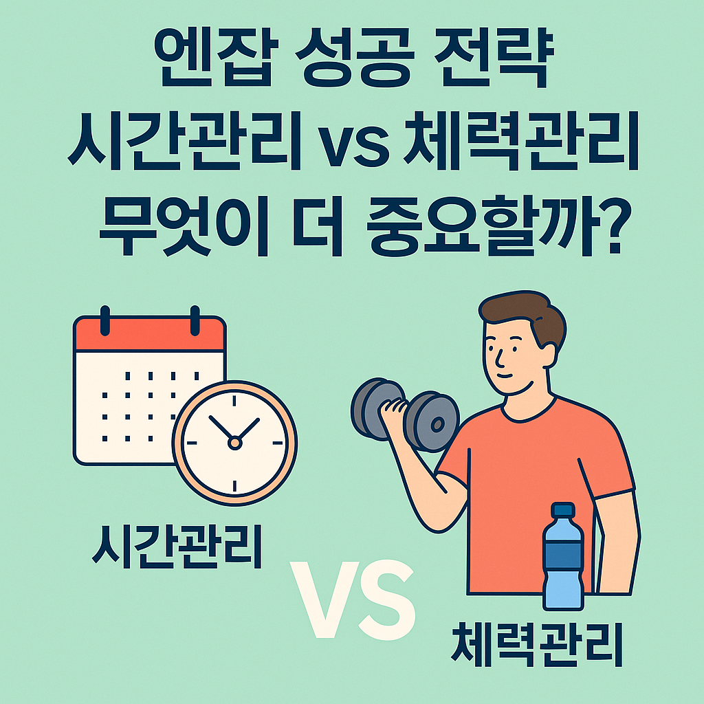 N잡(엔잡) 성공 전략, 시간관리 vs 체력관리 무엇이 더 중요할까?