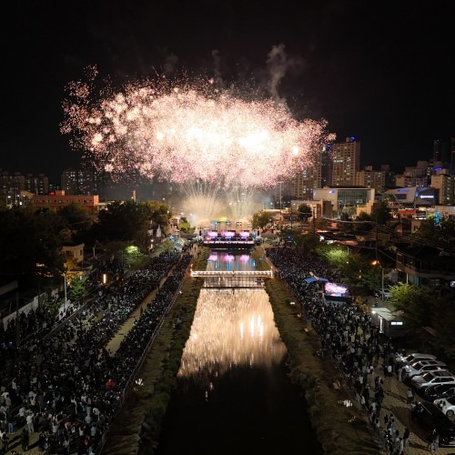 대동천 야간 불꽃쇼