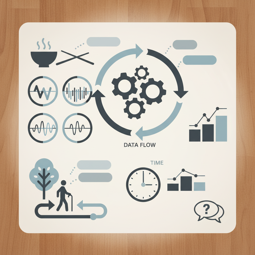 図3 実践例と食習慣の工夫に関する統計・生理メカニズム・対策を示す政策リポート用インフォグラフィック