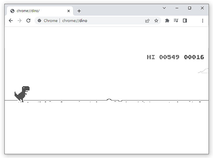 공룡게임-진행-화면