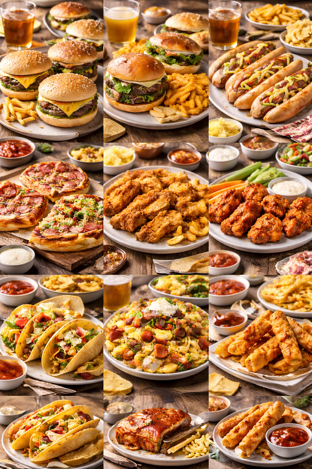 집에서 즐기는 미국 패스트푸드 레시피 관련 사진