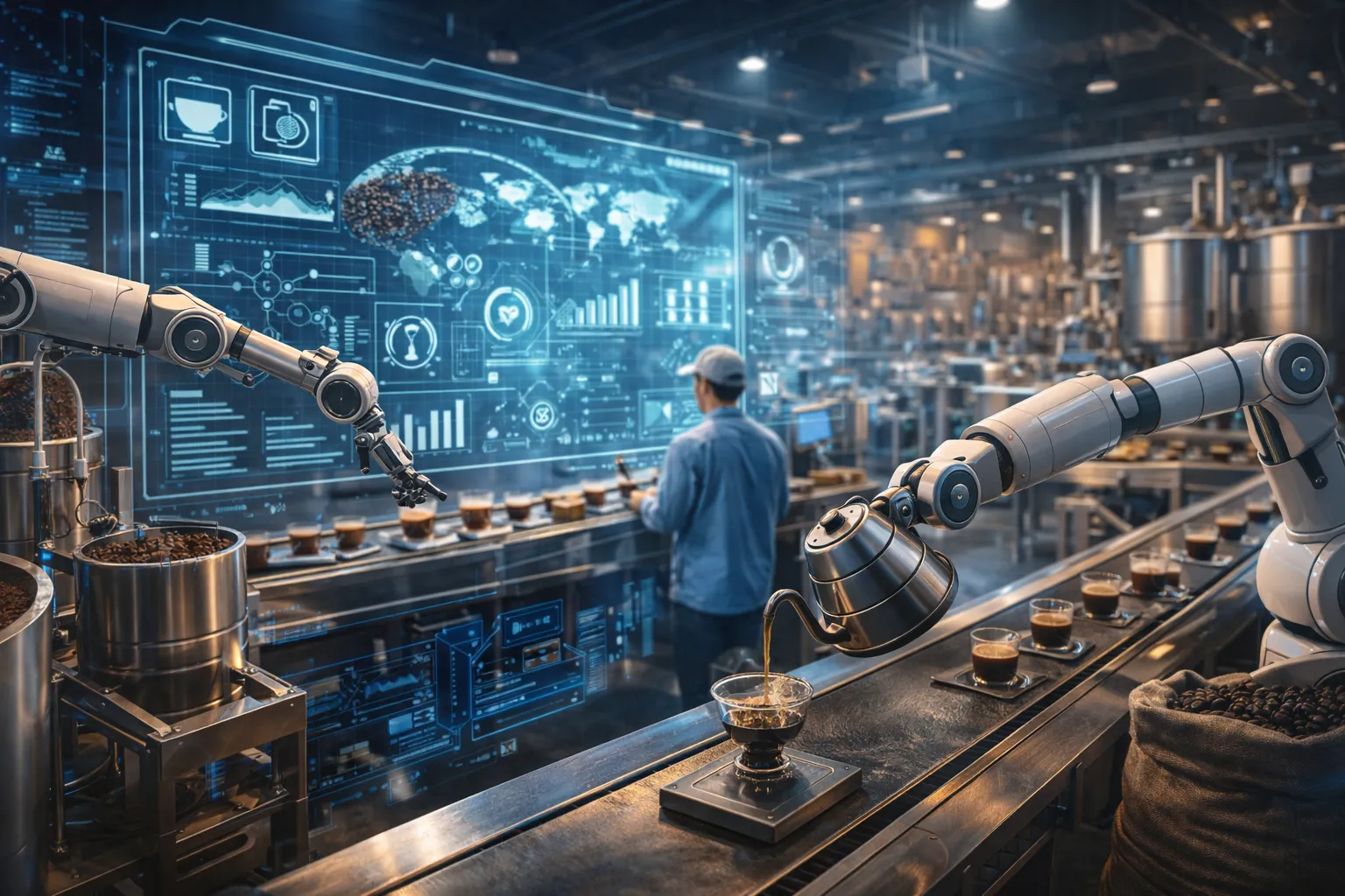 커피와 AI의 만남 (무인카페, 로봇바리스타, 협업 가능성)