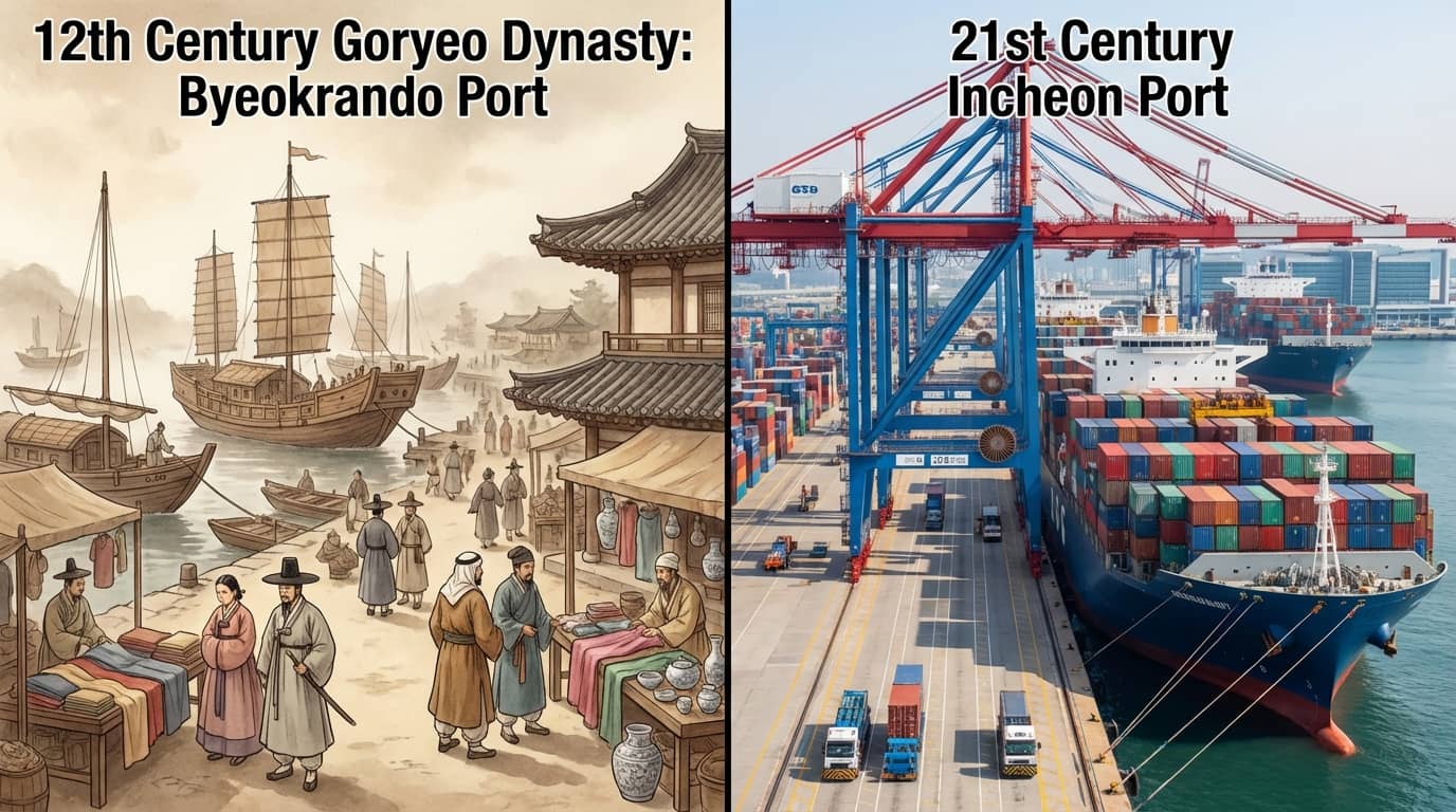 12세기 고려 벽란도 국제무역항과 21세기 인천항 물류 허브