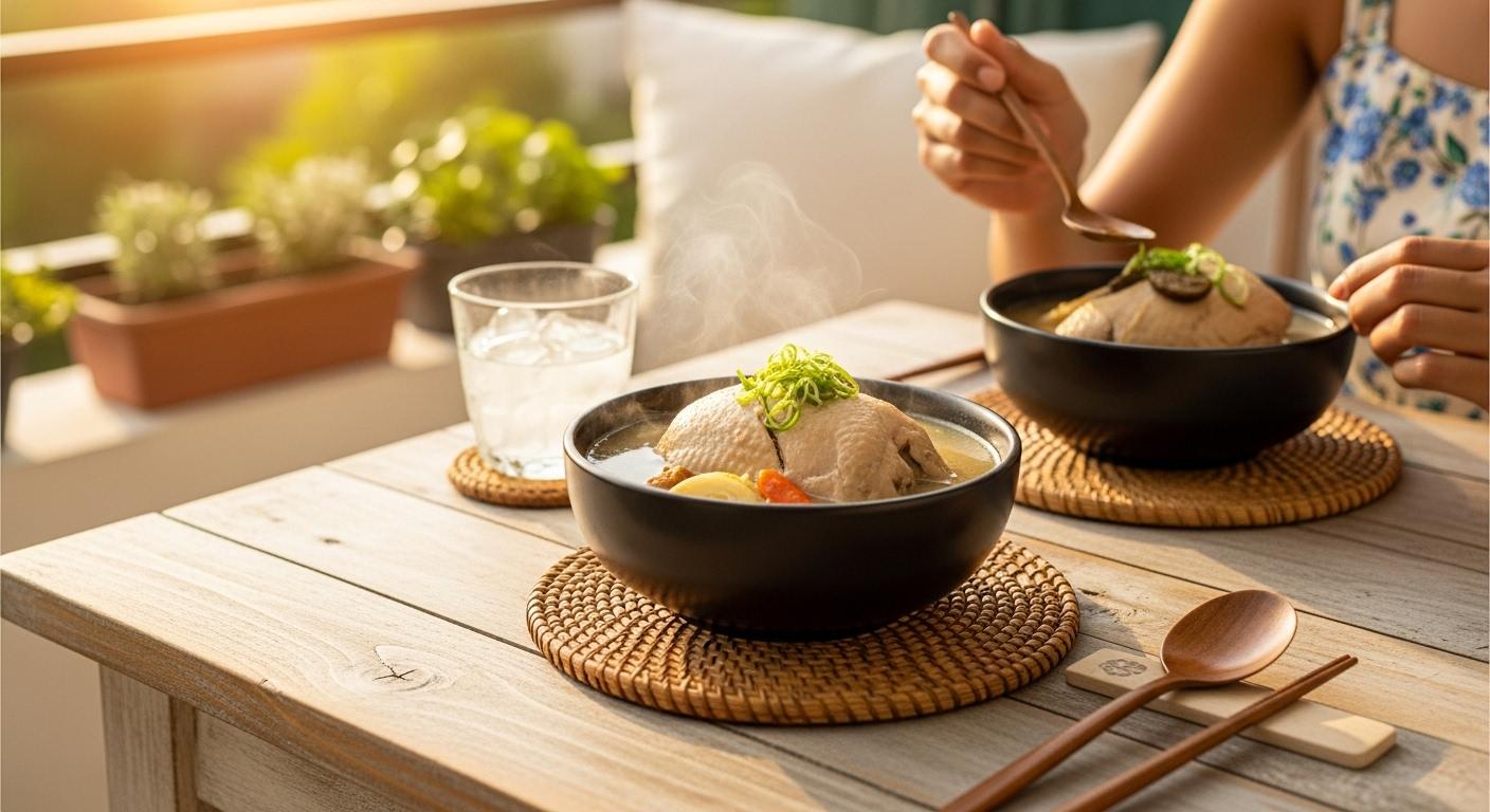 초복 삼계탕 그림