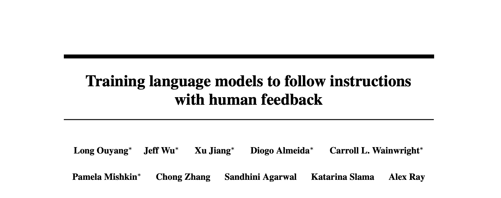 [논문리뷰] RLHF;Training language models to follow instructions with human feedback