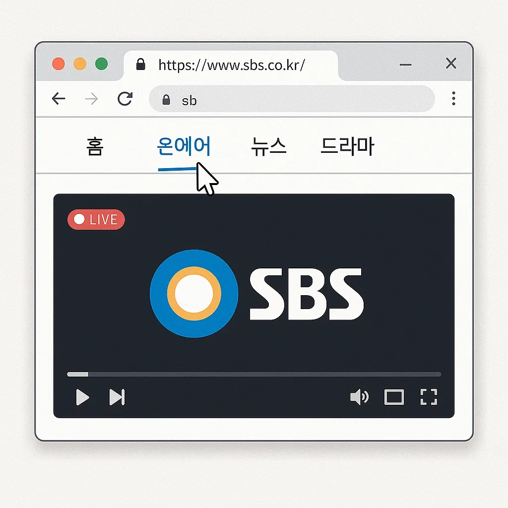 SBS 온에어 실시간 시청 방법 완벽 가이드: 로그인부터 앱 활용까지