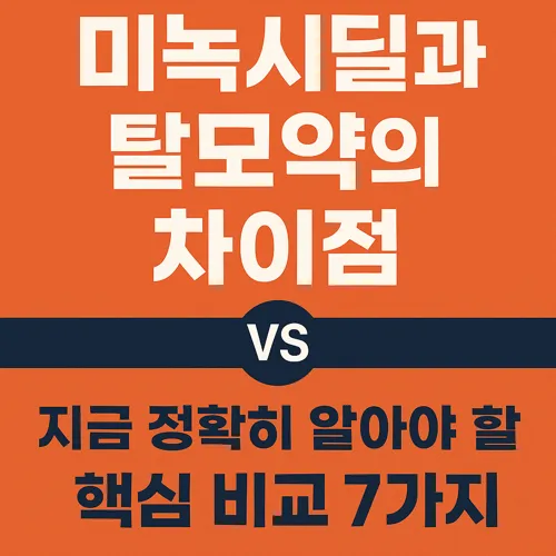 미녹시딜과 탈모약의 차이점