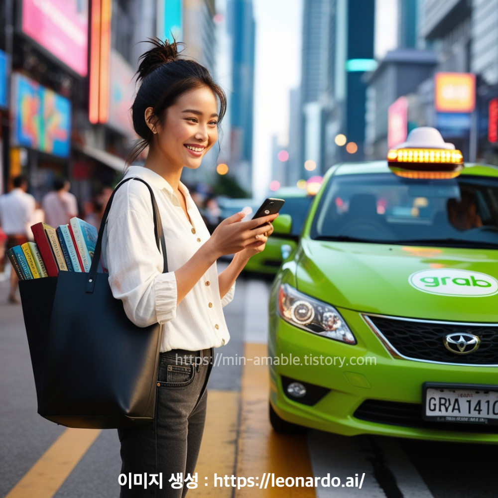 그랩기다리는여자