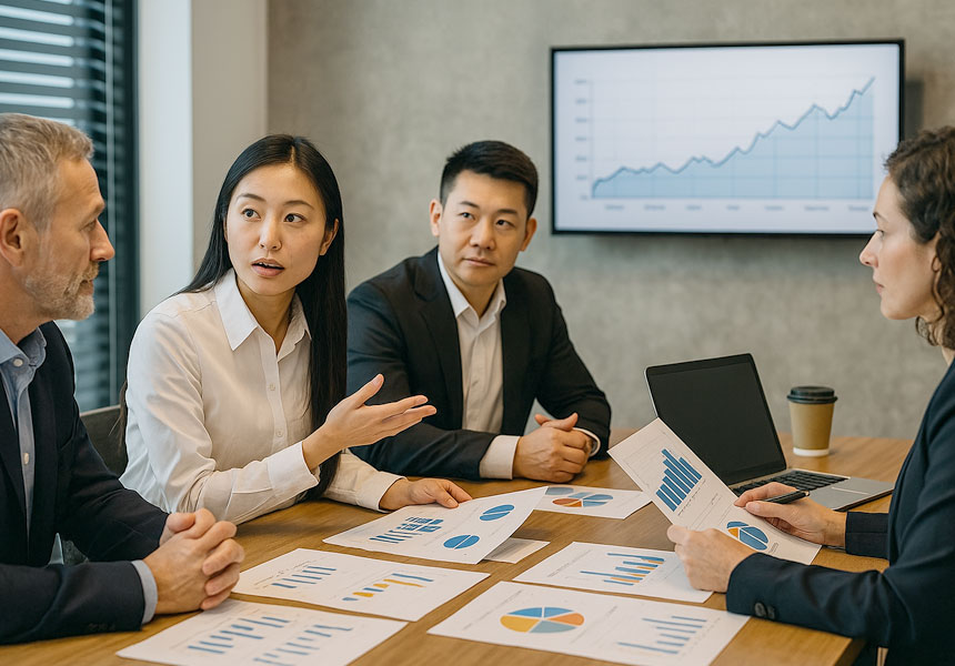 한국 경제 전망 회의 장면