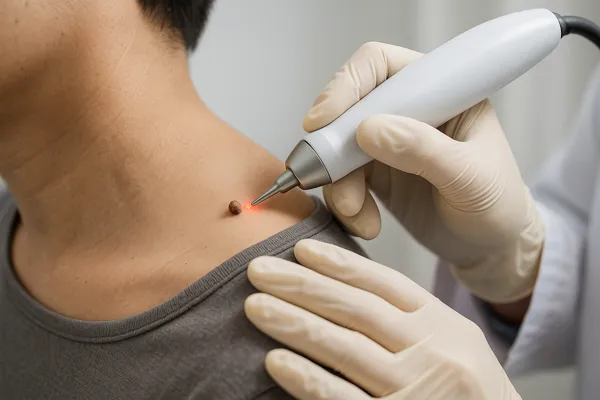 쥐젖 제거 레이저 시술 과정과 회복3