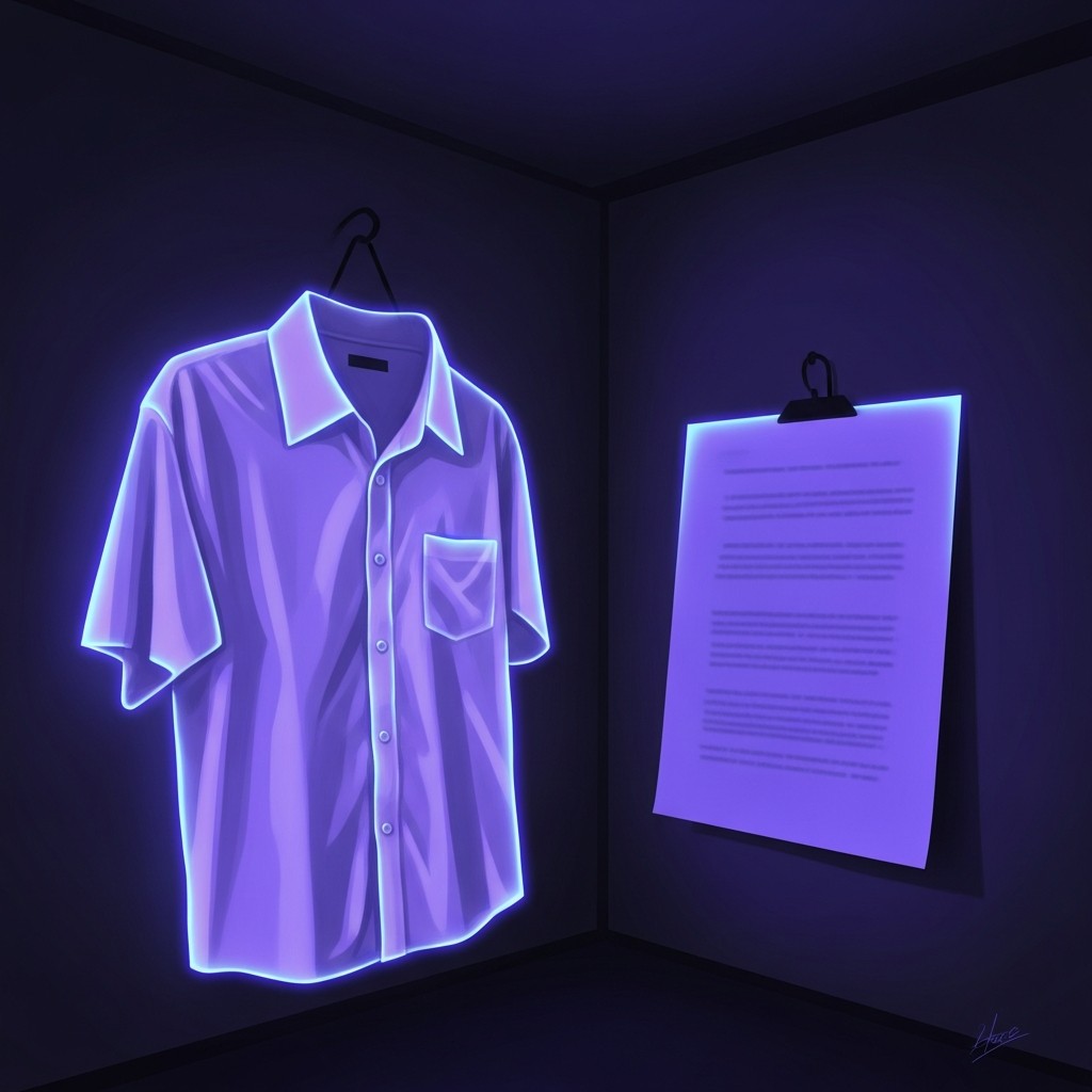 블랙라이트 형광 반응