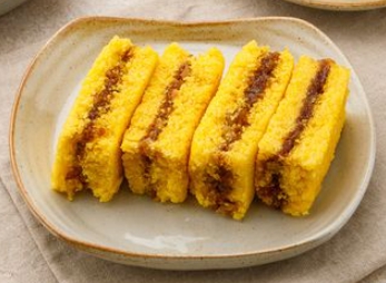 한국의 떡 종류 호박떡-호박설기