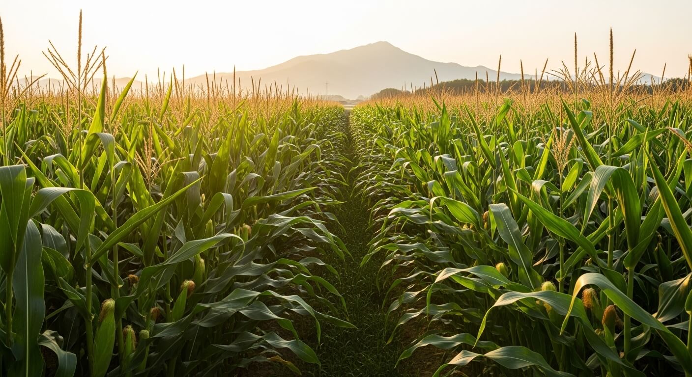 옥수수 밭의 풍경