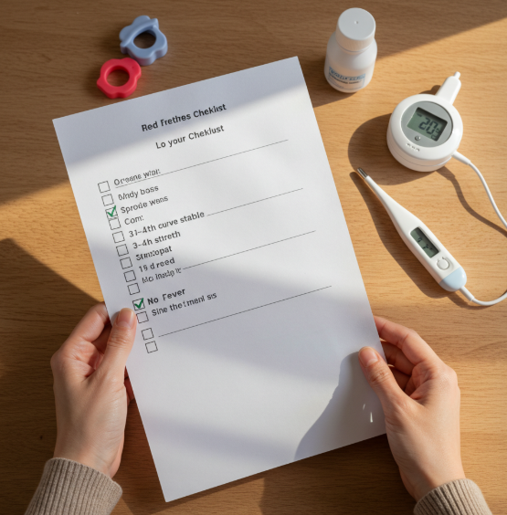 준비 신호와 안전 체크