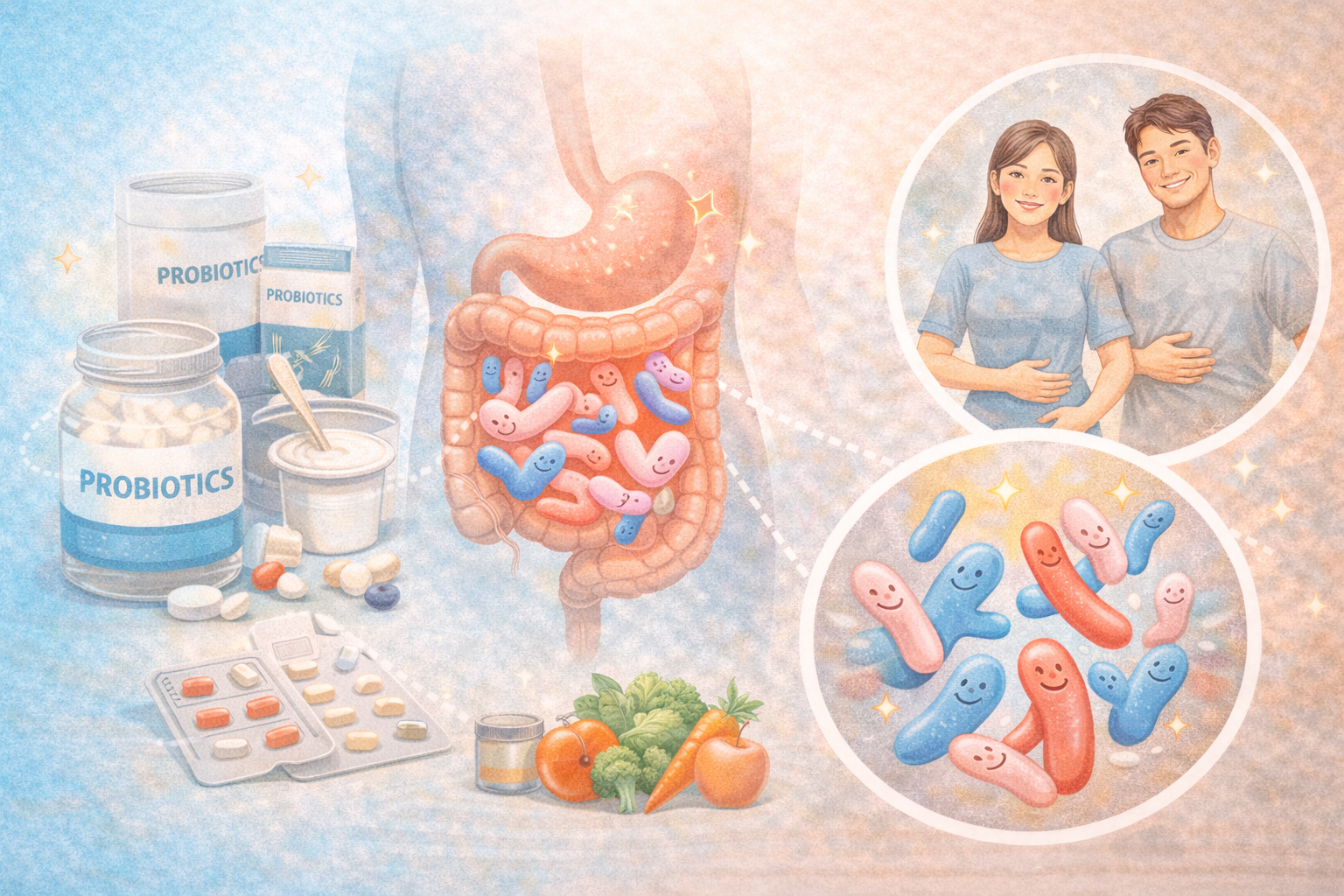 유산균과 장 관련 이미지