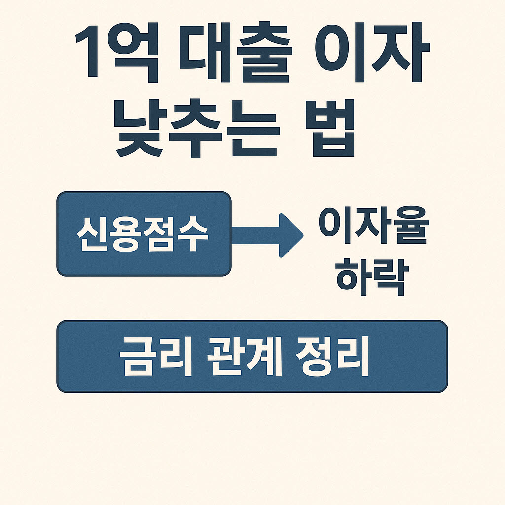 1억 대출 이자 낮추는 법