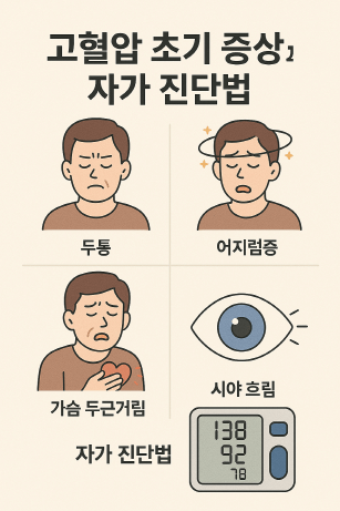 두통·어지럼증, 혹시 고혈압? 초기 증상과 자가 체크법