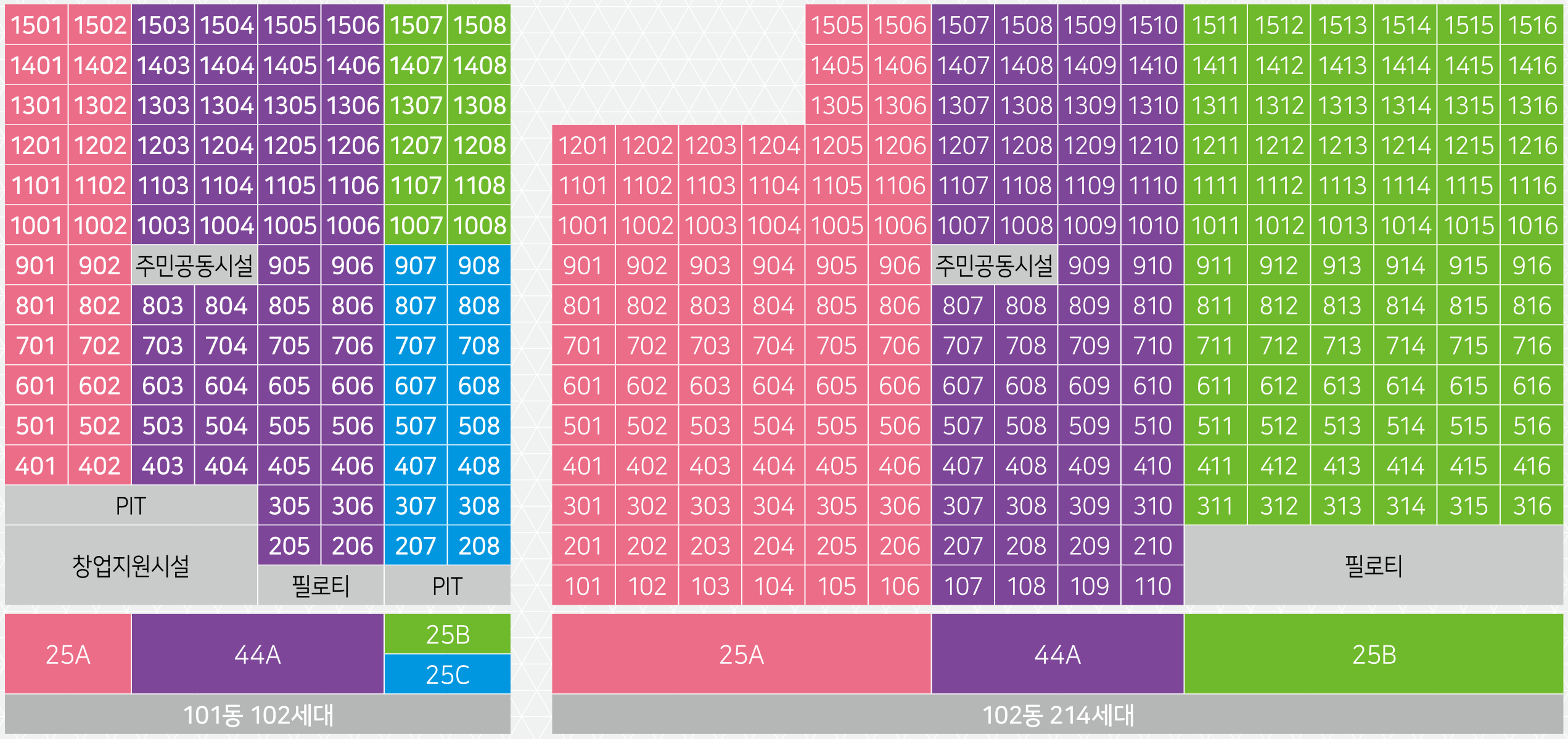 창원반계 행복주택 LH 아파트 동호배치도