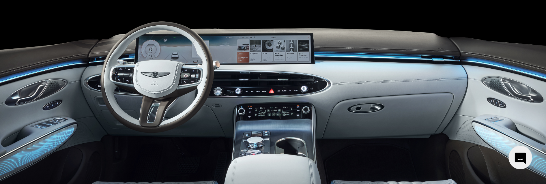 제네시스 GV70 실내 디자인