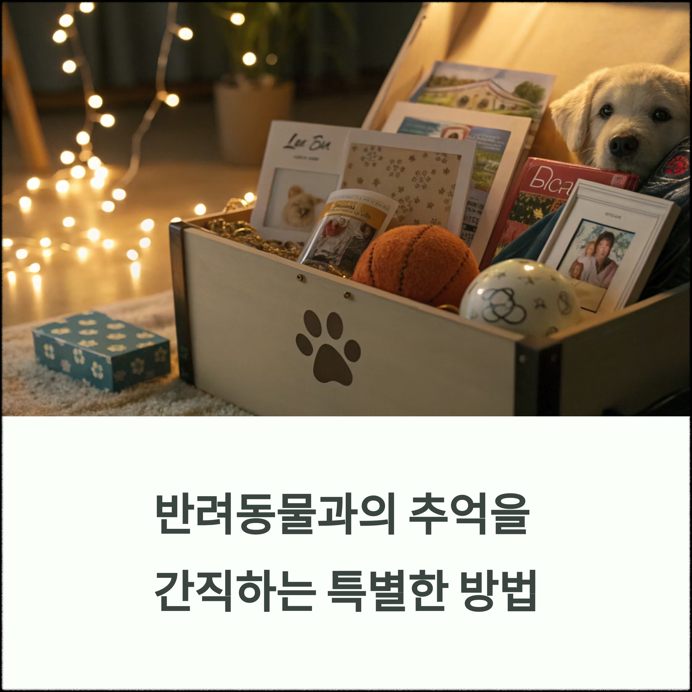 슬픔을 치유하고 추억을 간직하는 방법