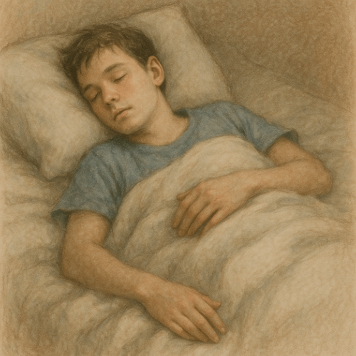 수면에 드는 사람