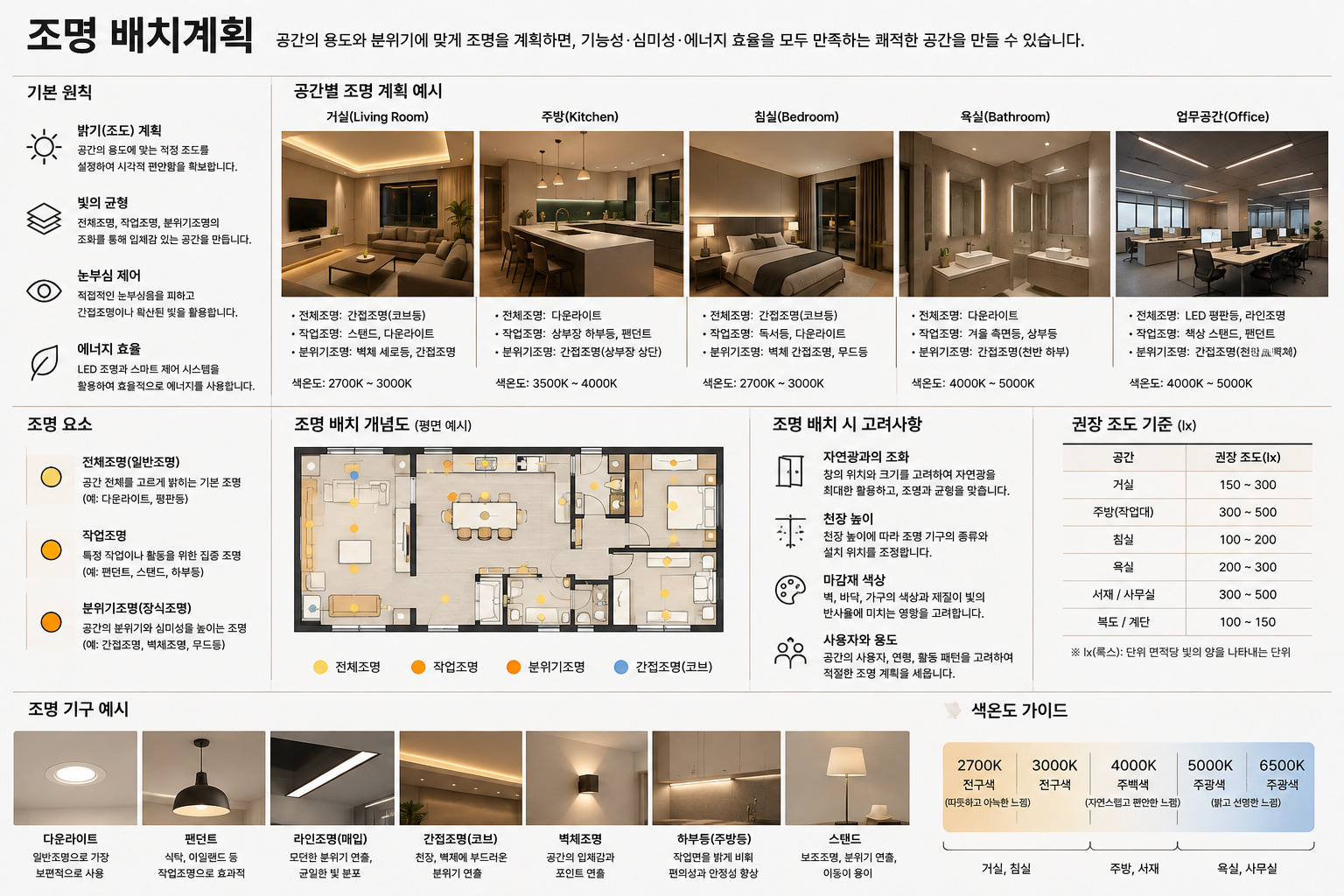 조명 배치계획