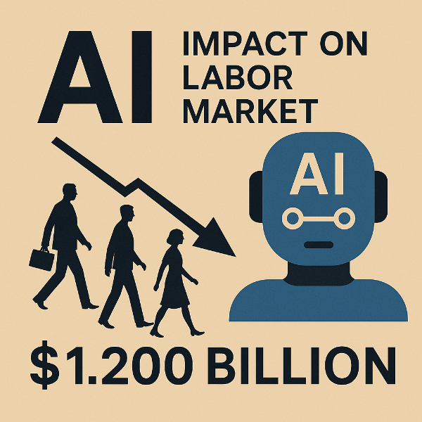 AI 대체 가능 임금 1조2000억 달러, 미국 노동시장에 무슨 일이?