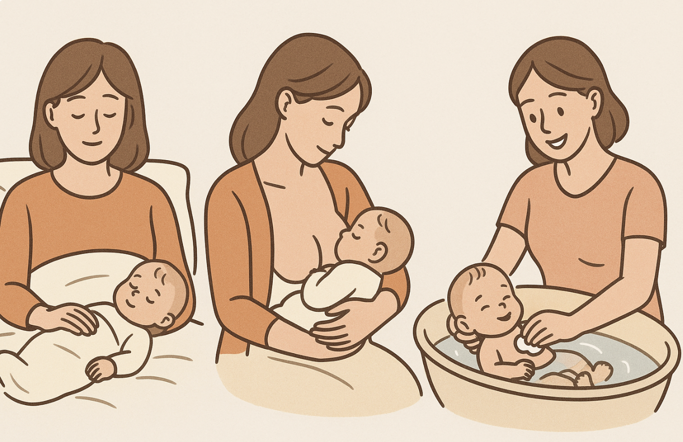 신생아 돌보기 관련 사진