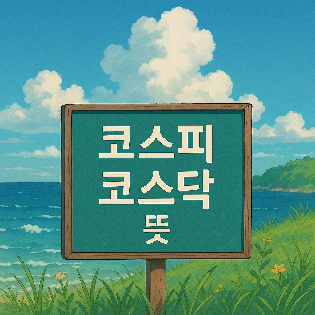 코스피 코스닥 차이 뜻