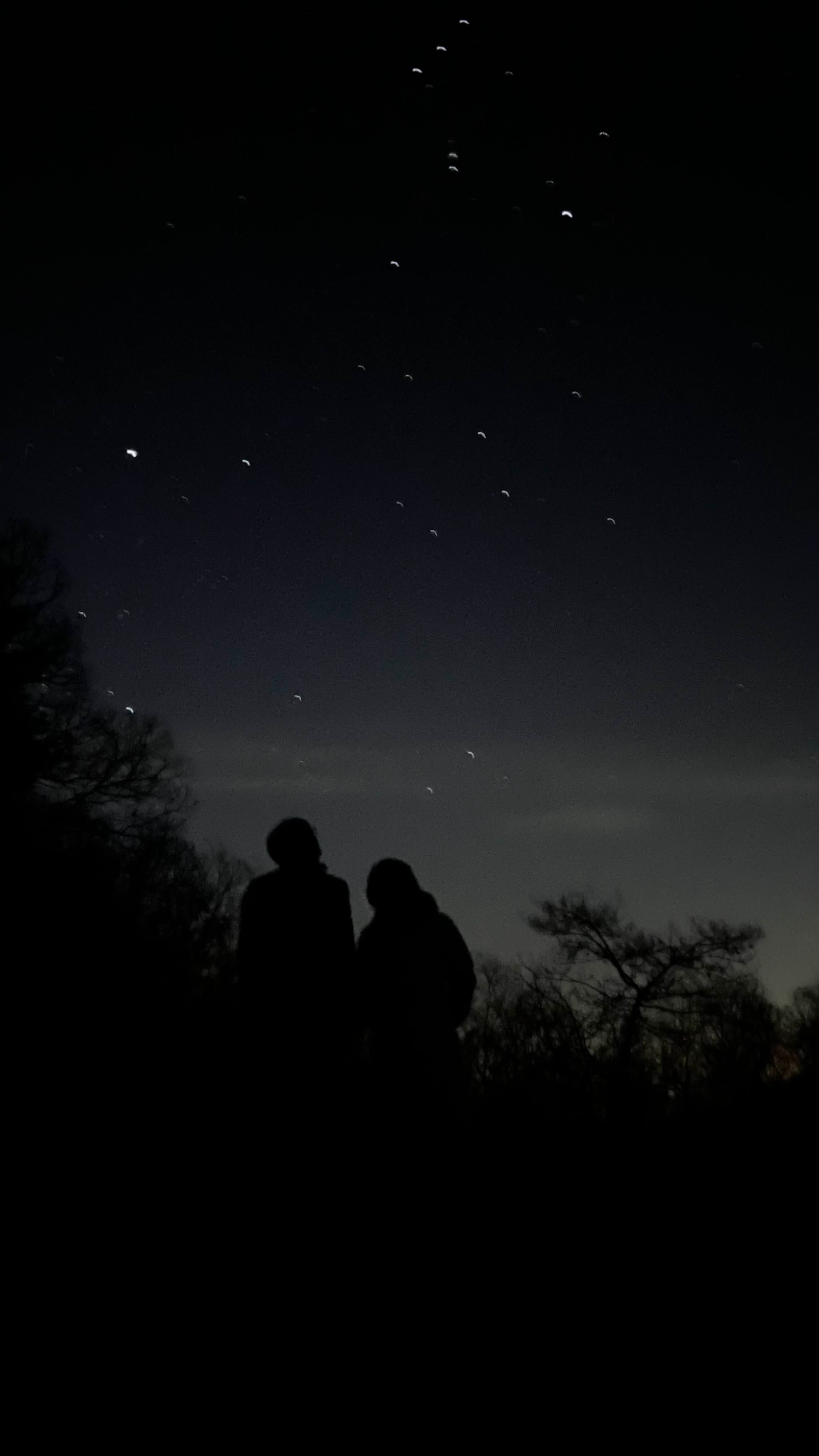인물배경으로 한 별빛사진4