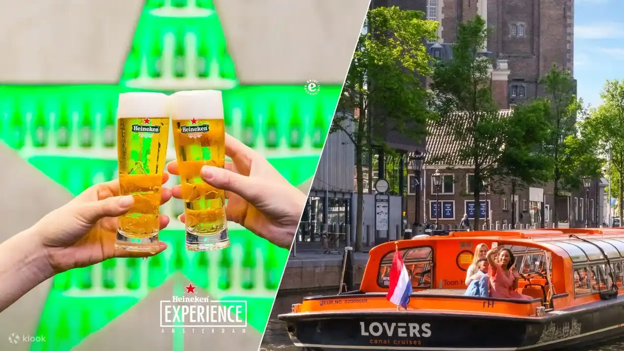 암스테르담 운하 1시간 크루즈 & 하이네켄 체험 투어 네덜란드