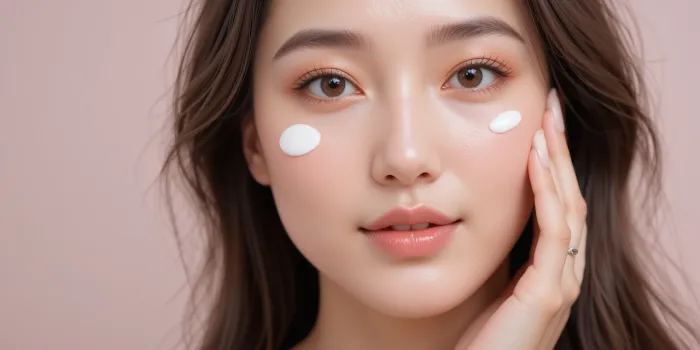 크림 바르고 피부가 매끈해진 모습