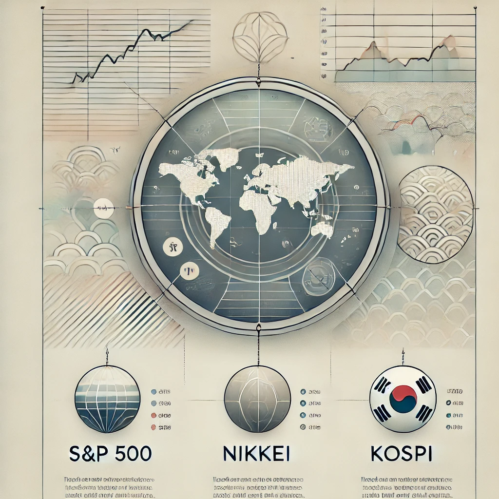 글로벌 주가지수 비교: S&P500, 닛케이, 코스피의 차이점