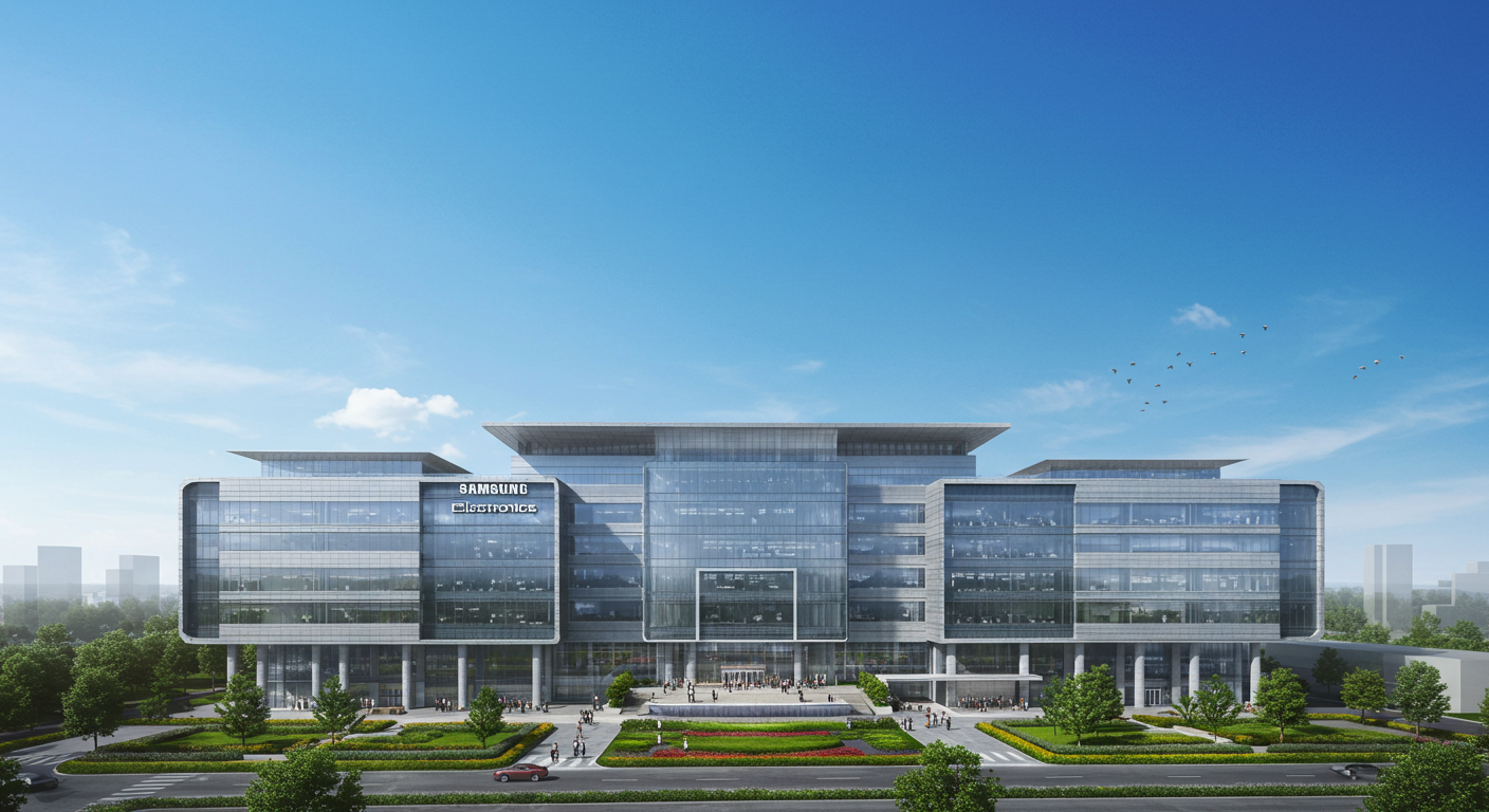 삼성전자의 미래지향적 본사를 상징하는 기업 이미지